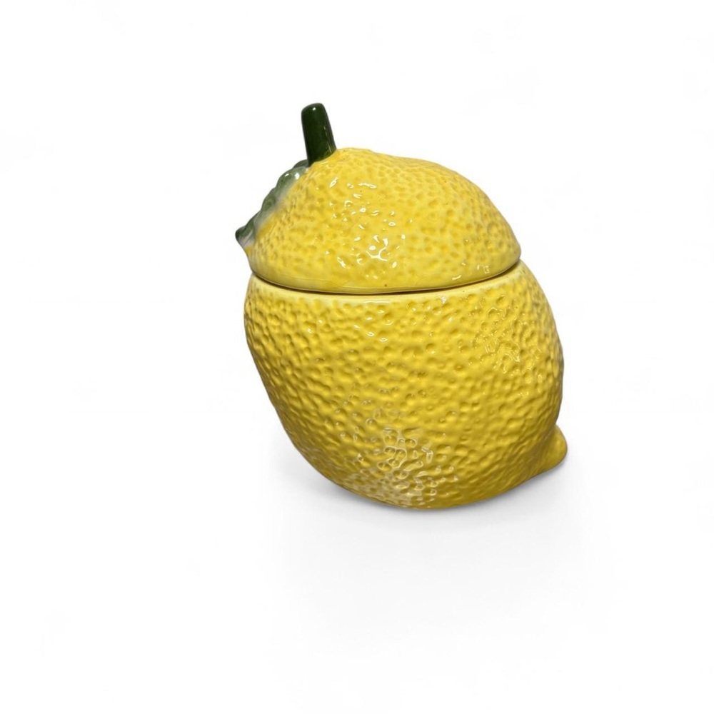 Lemon Shaped Ceramic Container